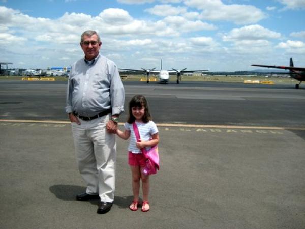 Morfar and Chrystal at Archerfield